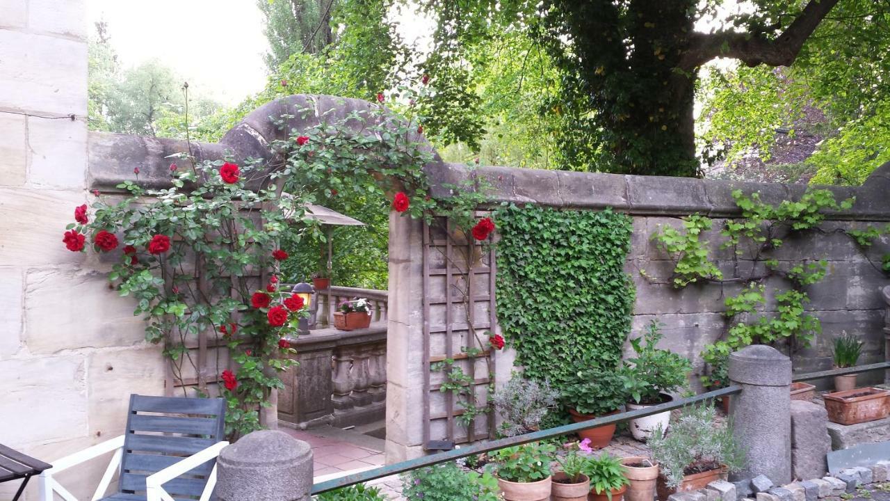 Ferienwohnung Villa Am Fluss Lauf an der Pegnitz Exteriör bild