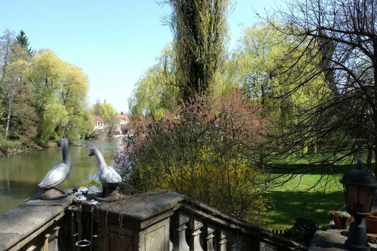 Ferienwohnung Villa Am Fluss Lauf an der Pegnitz Exteriör bild