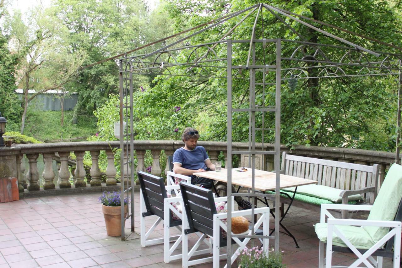 Ferienwohnung Villa Am Fluss Lauf an der Pegnitz Exteriör bild